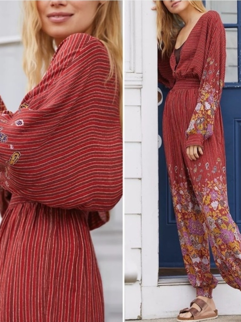 Anthropologie Breezy Open Back Jumpsuit XS